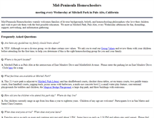 Tablet Screenshot of midpeninsulahomeschoolers.org